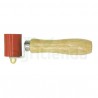Rodillo de nylon 40x30 mm reparacion lonas c/rodamientos y mango madera 180mm