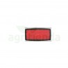 Refrectante rectangular rojo c/tornillo 105x54