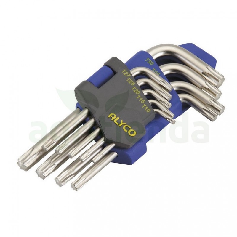 Jgo llaves torx sop.plastico 9 pzas alyco