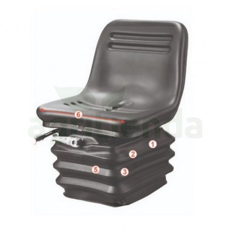 Asiento grammer compacto basic xs (pvc)