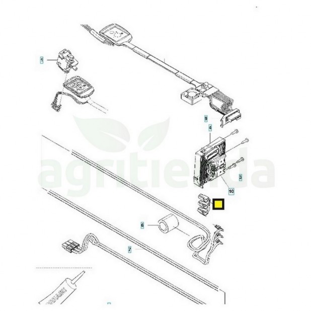 Carcsa cableado podadora electrica Husqvarna 536LiP4