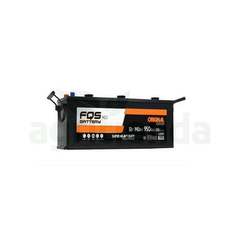Bateria FQS 140ah 950a +izq larga