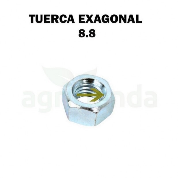 Tuerca exagonal 1" w(25mm) din-934 8.8