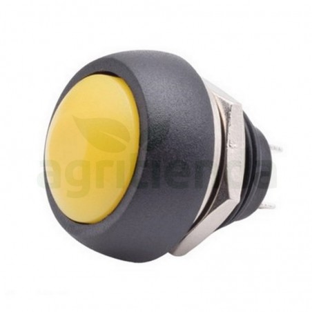 Boton pulsador amarillo Off-On C/tuerda 12mm estandar Topavi M6-2006...