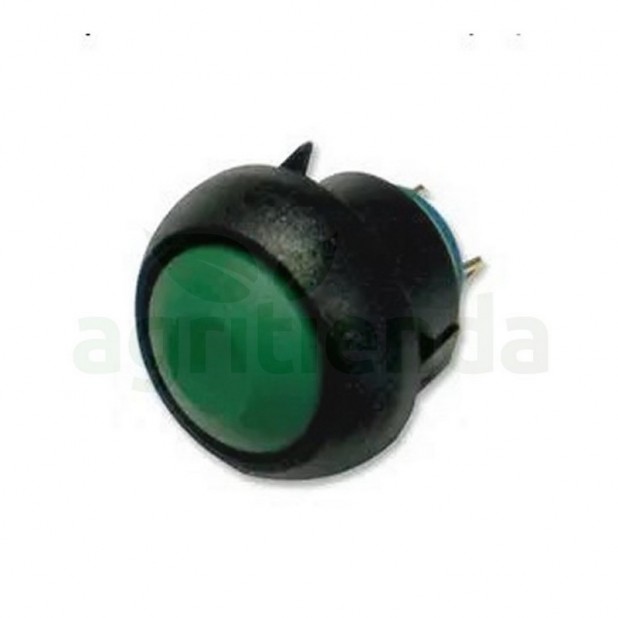 Boton pulsador verde Off-On 12mm encaste a presión Topavi M6-2006...
