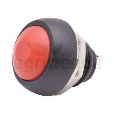 Boton pulsador rojo Off-On C/tuerda 12mm estandar Topavi M6-2006...