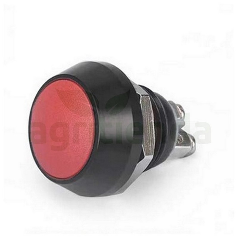 Boton pulsador rojo Off-On 12mm C/tuerca terminal atornillado Topavi M6PRO M6 2006...