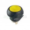 Boton pulsador amarillo Off-On 12mm encaste a presión Topavi M6-2006...