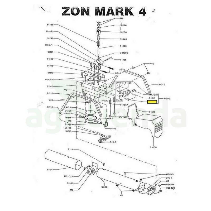 Bujia electrodo espantapajaros ZON Mark 4