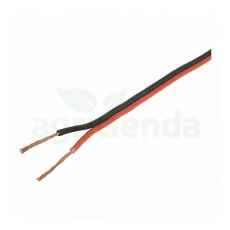 Cable electrico paralelo bicolor rojo/negro 2x1.5