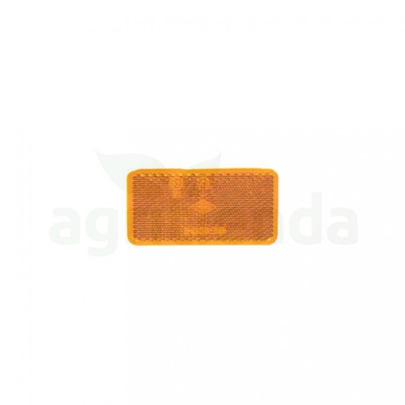 Reflectante rectangular ambar adesivo 705a