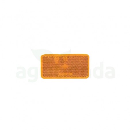 Reflectante rectangular ambar adesivo 705a