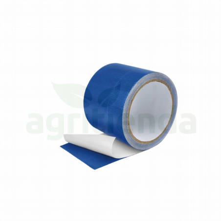 Cinta adhesiva azul reparación lona abanico 5cms x 8 mts.