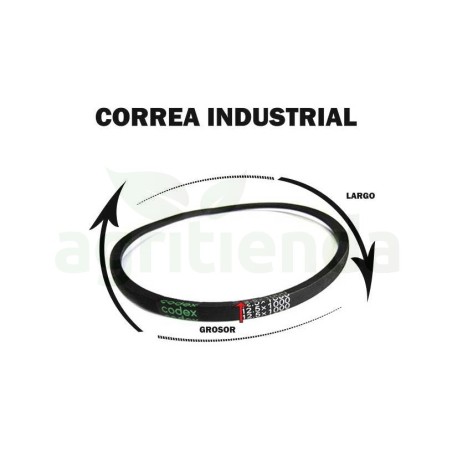 Correa dentada industrial zx42 9.5x1070