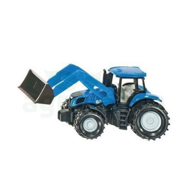 Tractor juguete new holland escala 1:87 serie t8 con pala