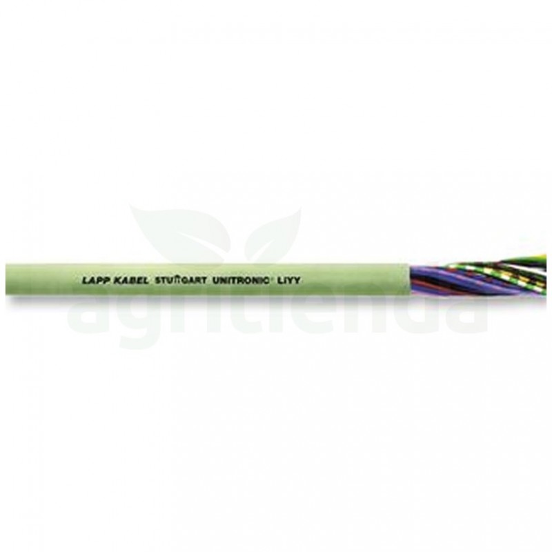 Cable electrico aislado multiconductor 20 hilos 21awg 11,4mm ext. marcado multicolor (mt.)
