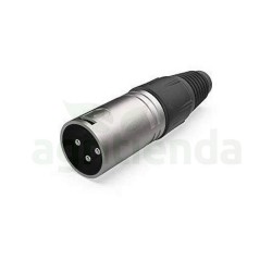 Conector macho XLR 3 pines...