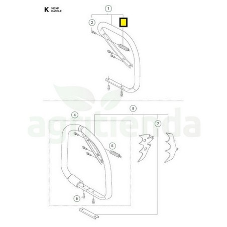 Silentblock asa motosierra Husqvarna 390XP