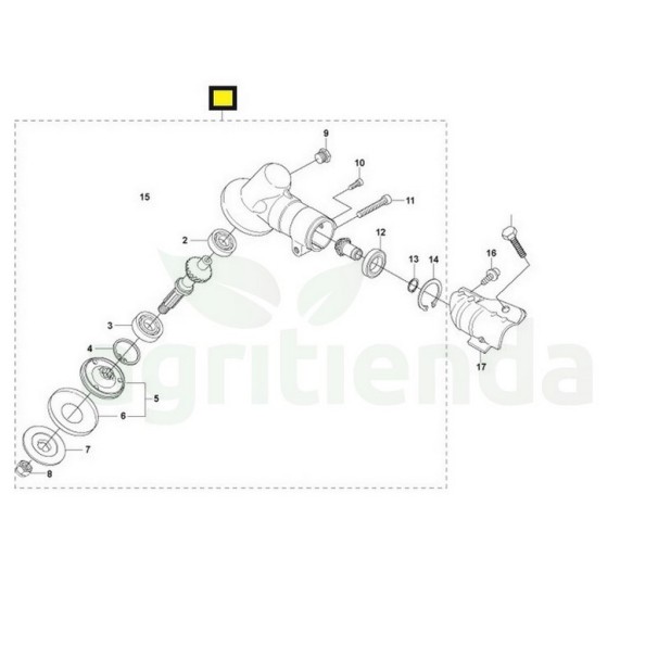 Codo desbrozadora Husqvarna 223R