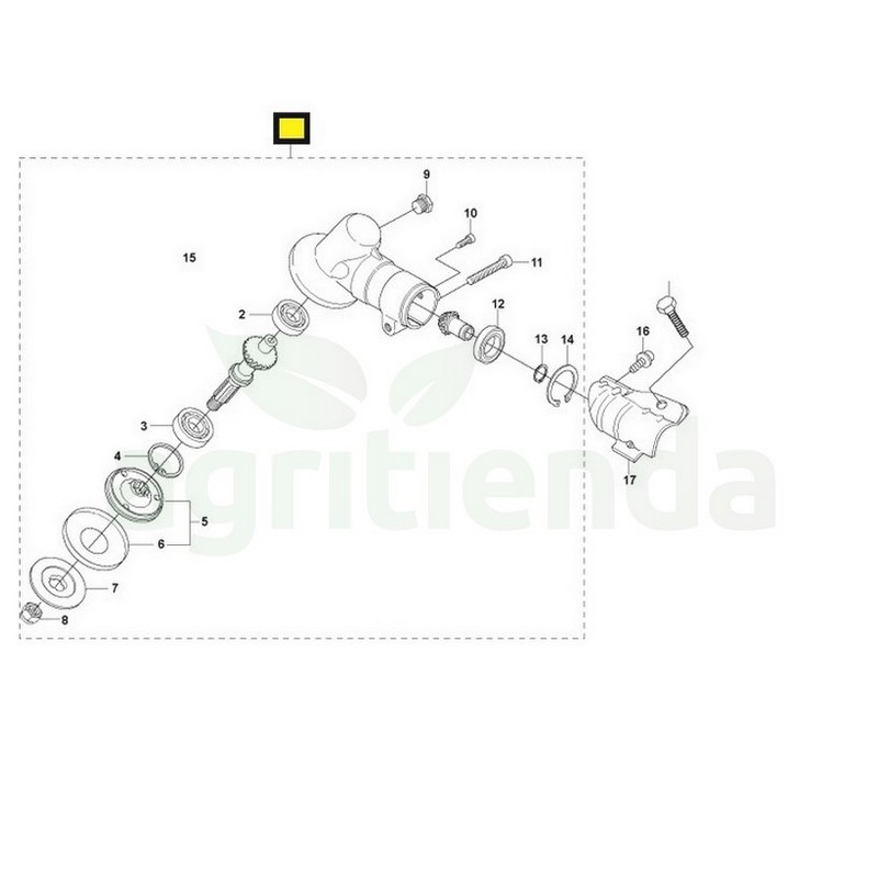 Codo desbrozadora Husqvarna 223R