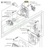 Soporte carburador admision desbrozadora Husqvarna 335R