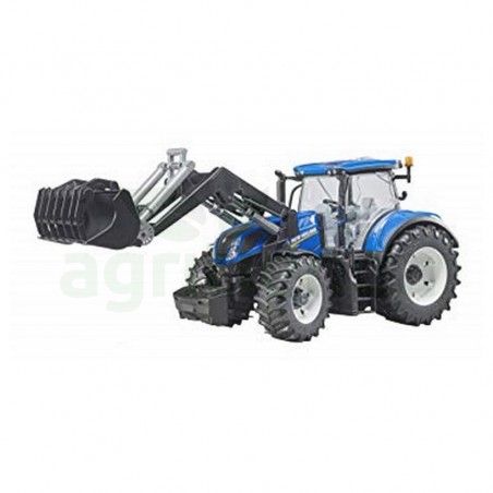 Juguete tractor new holland t7.315 c/pala cargadora