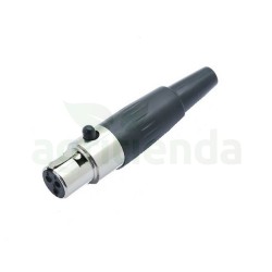 Conector macho XLR mini...