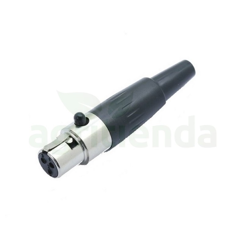 Conector macho XLR mini aereo cargador tijera Zanon bateria Drive 300s