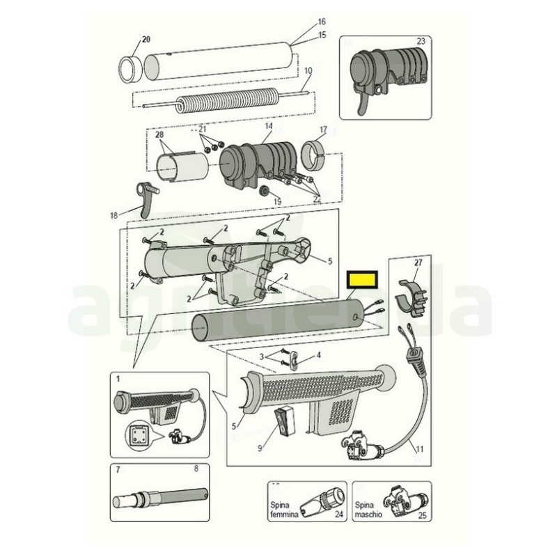 Tubo AL200 vareadora zanon karbonium