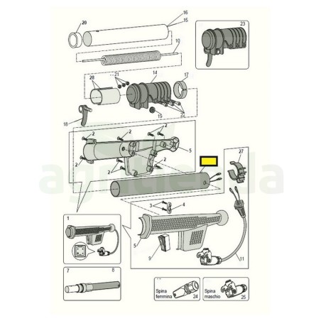 Tubo AL200 vareadora zanon karbonium