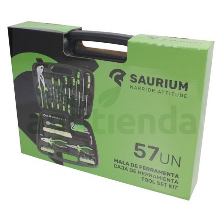Set destornilladores y alicates saurium 57 piezas