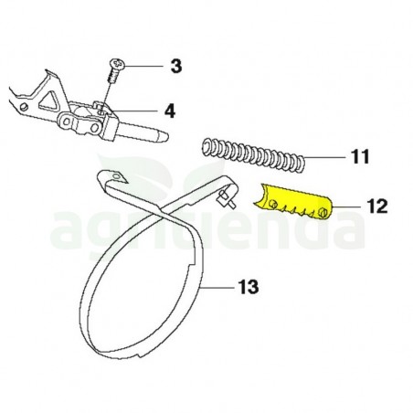 Guia fleje freno motosierra husqvarna 372xp/576xp