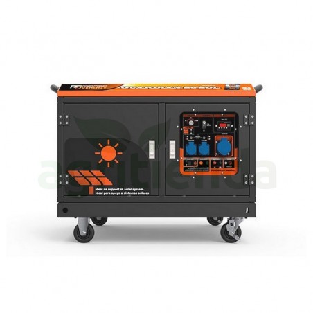 Generador gasolina c/autoarranque serie silent premium genergy guardian sg-sol 6000w