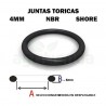 Junta torica nbr 70 shore de 41mm diametro interior x 4mm de grosor