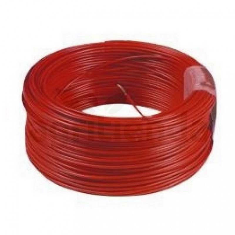 Cable electrico unipolar seccion 4 mm exterior 5.4 mm color rojo