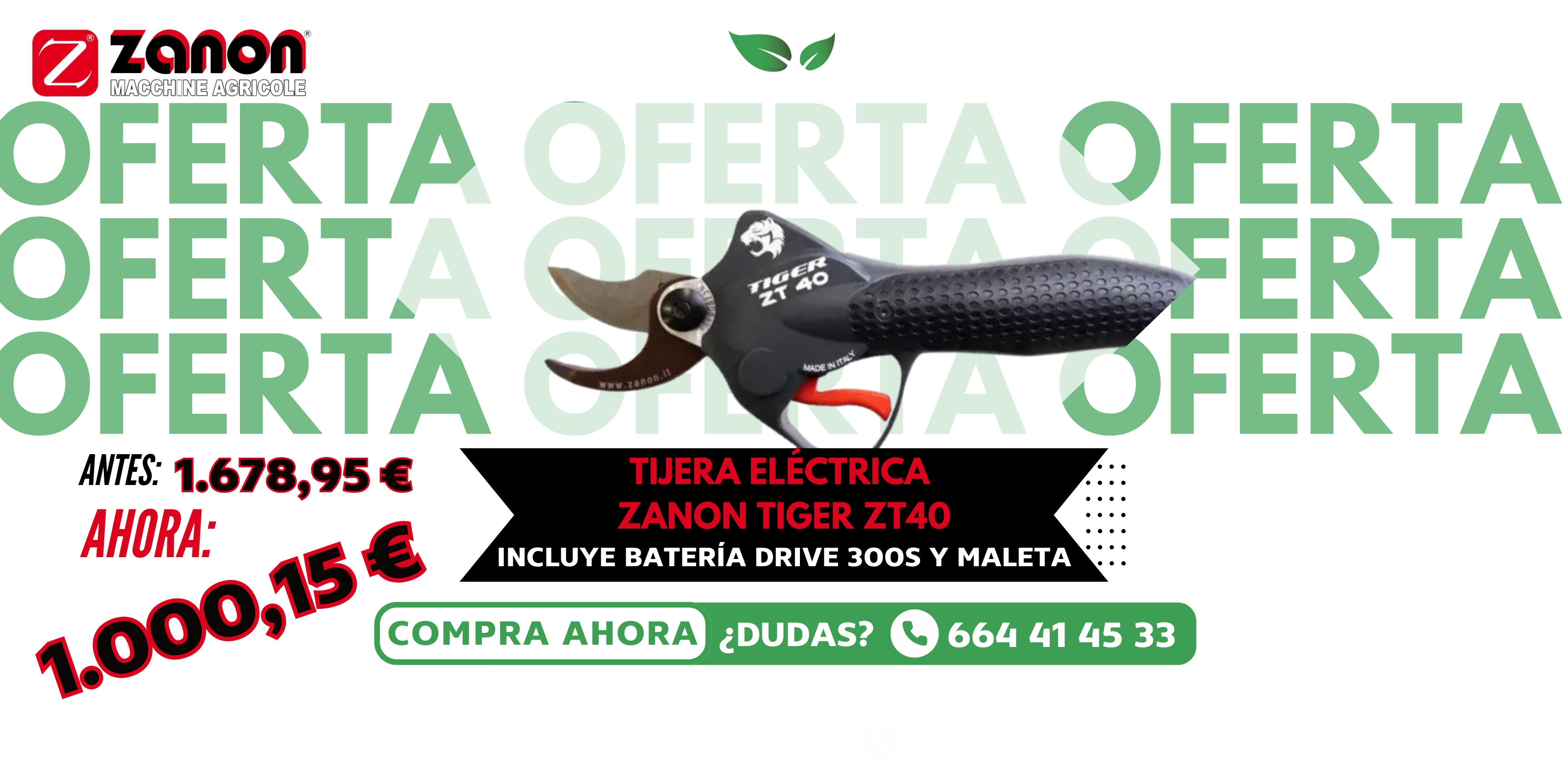 Oferta Tijera Zanon ZT40